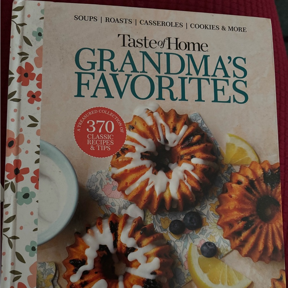 NEW!!!
Taste of Home 
|Grandma’s Favorites 2023
Soups/Roasts/Cookies & More